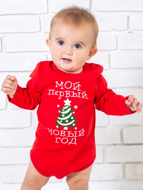 Боди «Мой первый Новый Год» с блестками фото 4