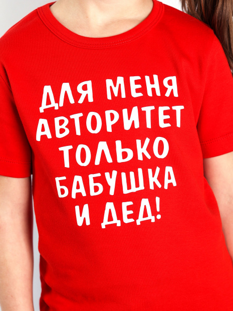 Футболка «Для меня авторитет только бабушка и дед» фото 4