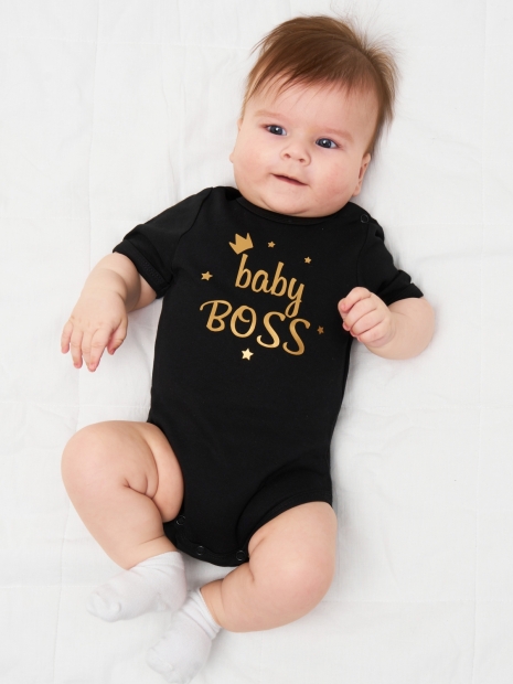 Боди с коротким рукавом "baby boss" фото 3
