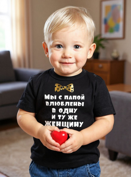 Футболка «Мы с папой влюблены» фото 1