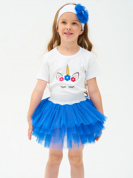 Юбка пачка из фатина индиго фото 5