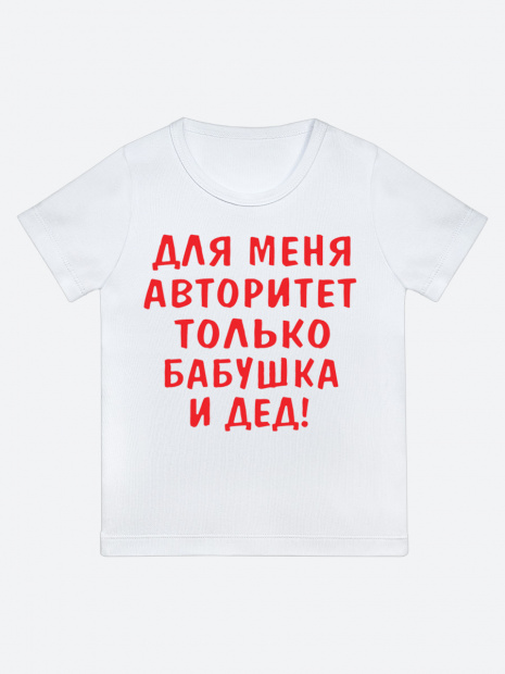 Футболка «Для меня авторитет только бабушка и дед» фото 6