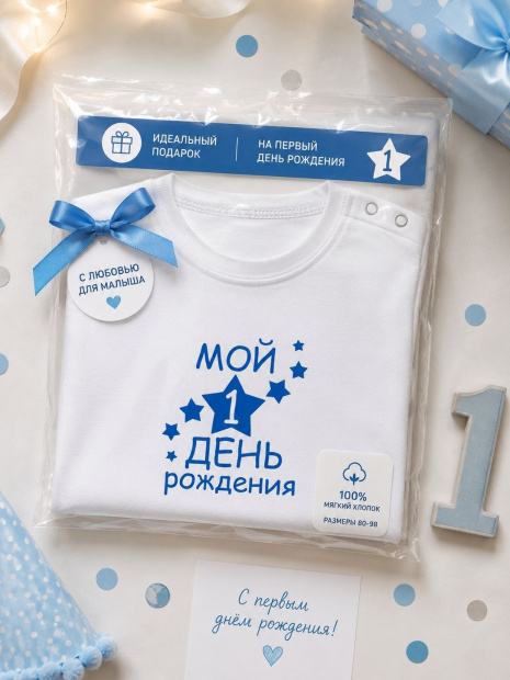 Футболка «Мой 1 день рождения» фото 4
