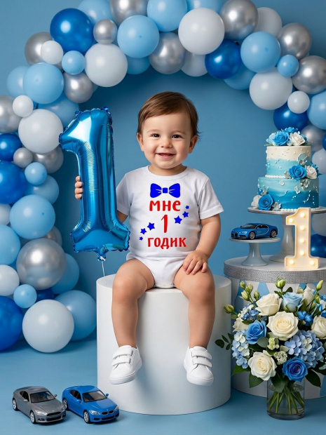 Боди «Мне 1 годик» фото 2