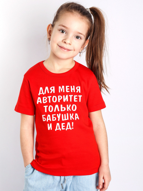 Футболка «Для меня авторитет только бабушка и дед» фото 1